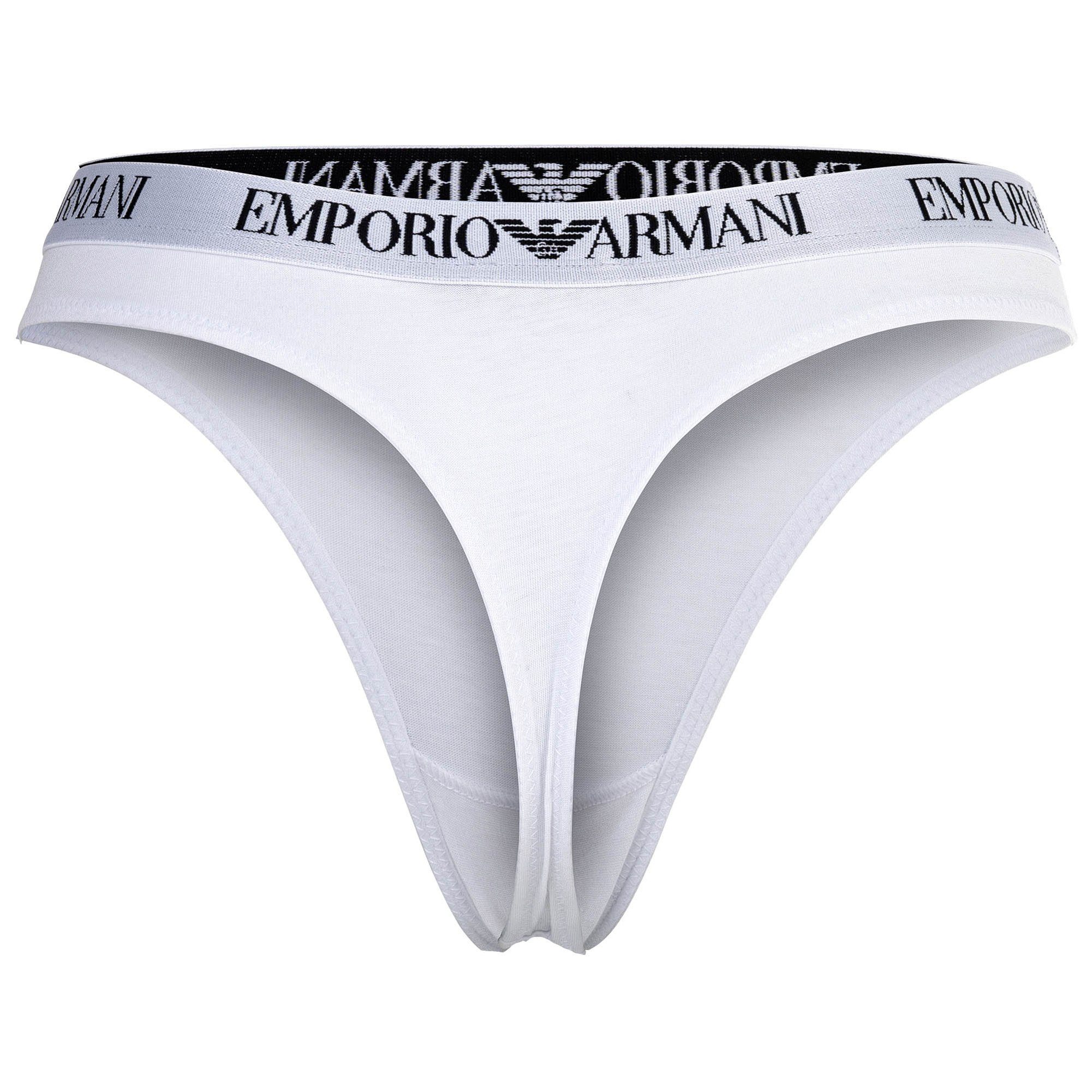 Emporio Armani String Damen String 2er Pack Baumwolle ESSENTIAL COTTON (Packung, 2er Pack)