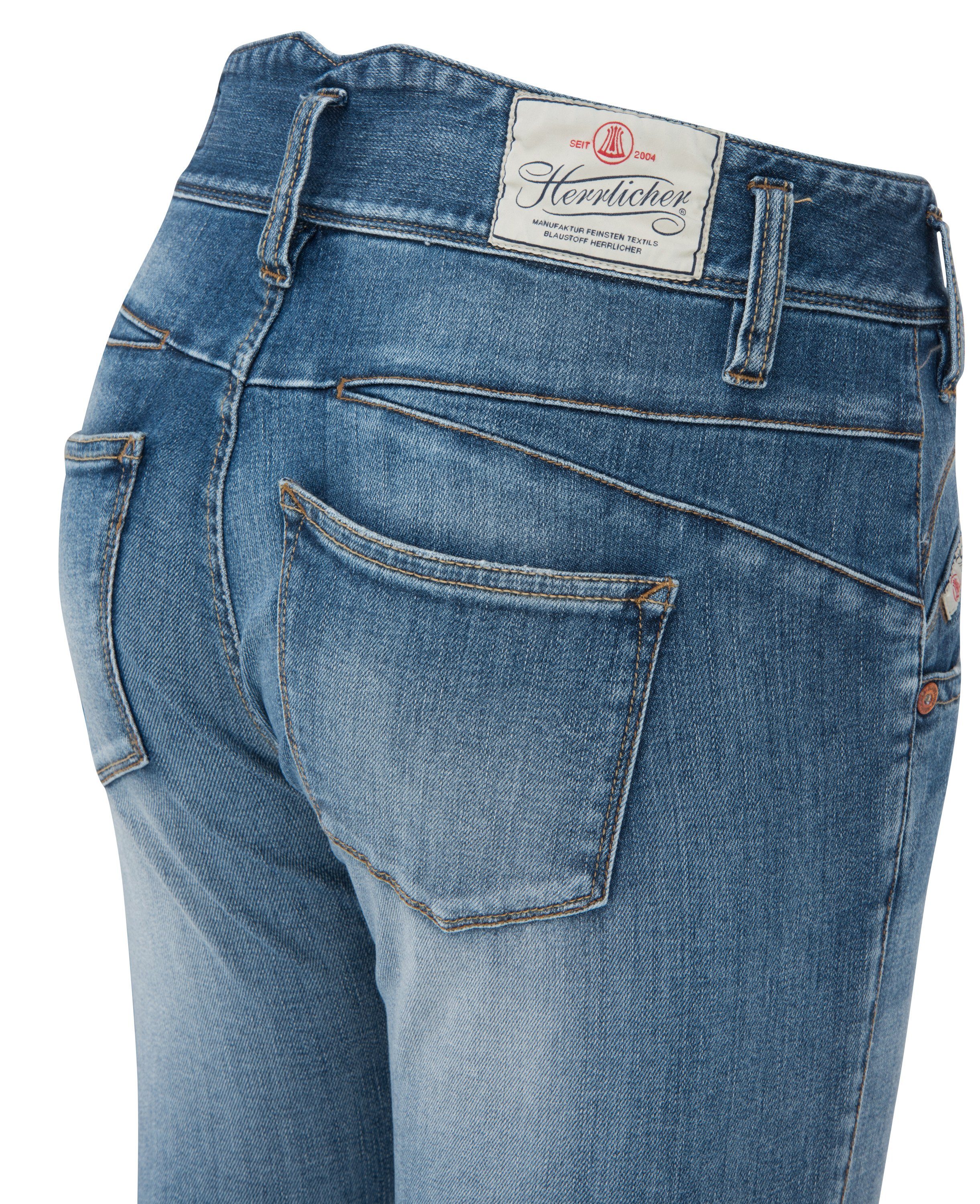 HERRLICHER Slim Stretch-Jeans PEARL Herrlicher blue Organic 5692-OD100-666 Denim faded