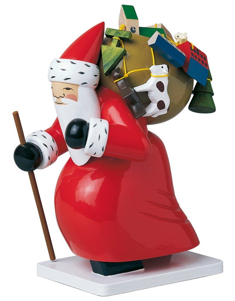Wendt & Kühn Weihnachtsfigur Großer Weihnachtsmann mit Spielzeug, Erzgebirgische Handwerkskunst