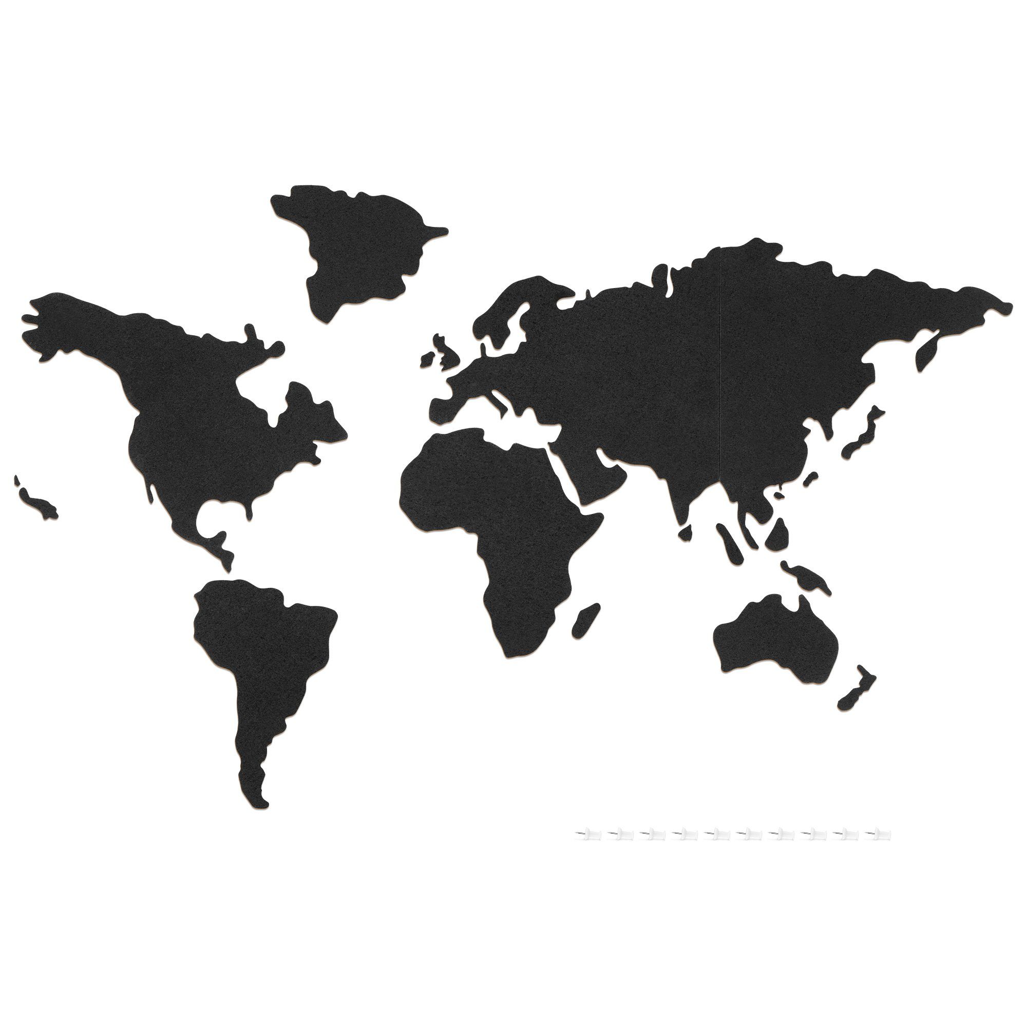 Navaris Memoboard Kork Pinnwand Weltkarte - 102x50,3cm Pinwand, (1-tlg) günstig online kaufen