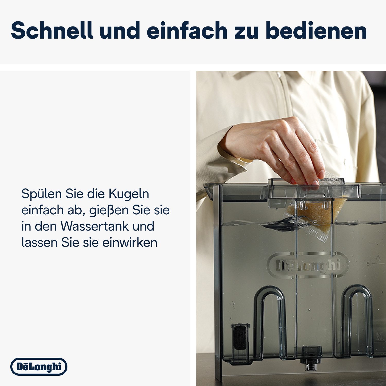 De'Longhi SoftBalls DLSC551 Entkalker (2 Stück / Packung)