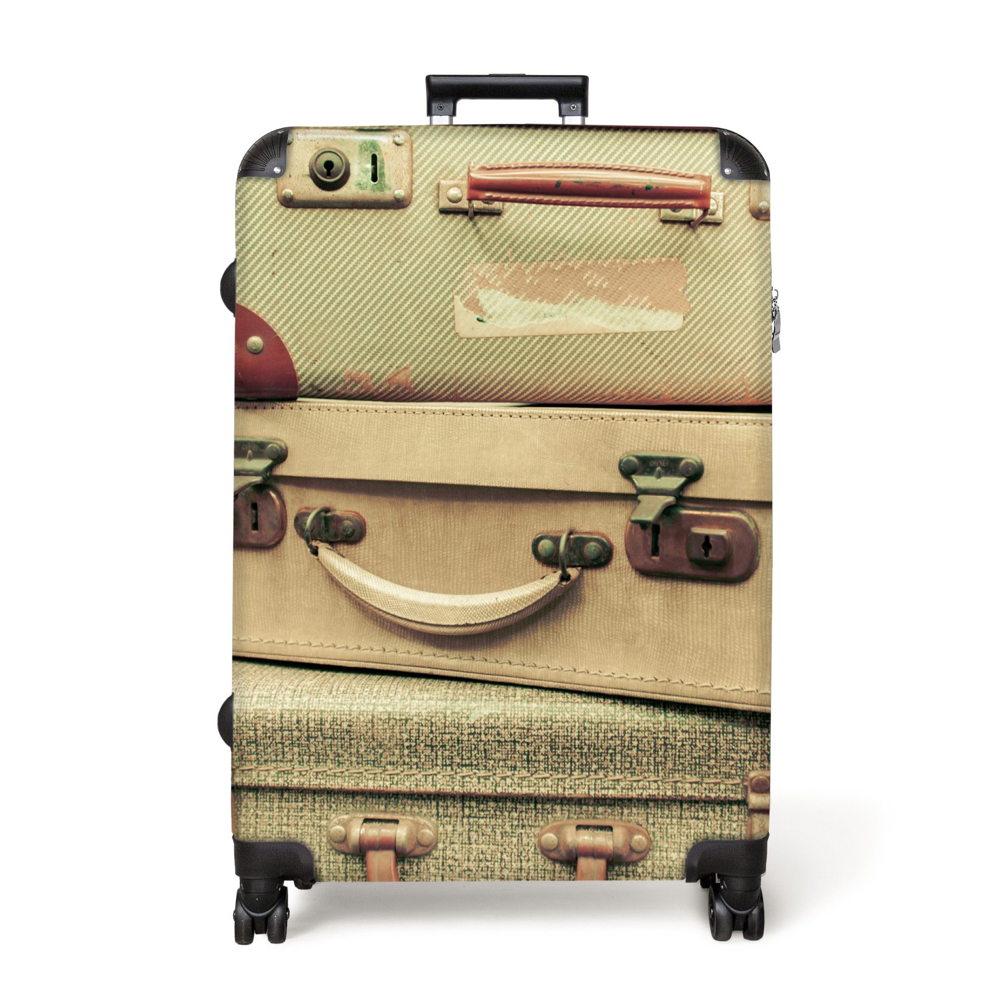 NoBoringSuitcases.com© Hartschalen-Trolley Vintage - Koffer - günstig online kaufen