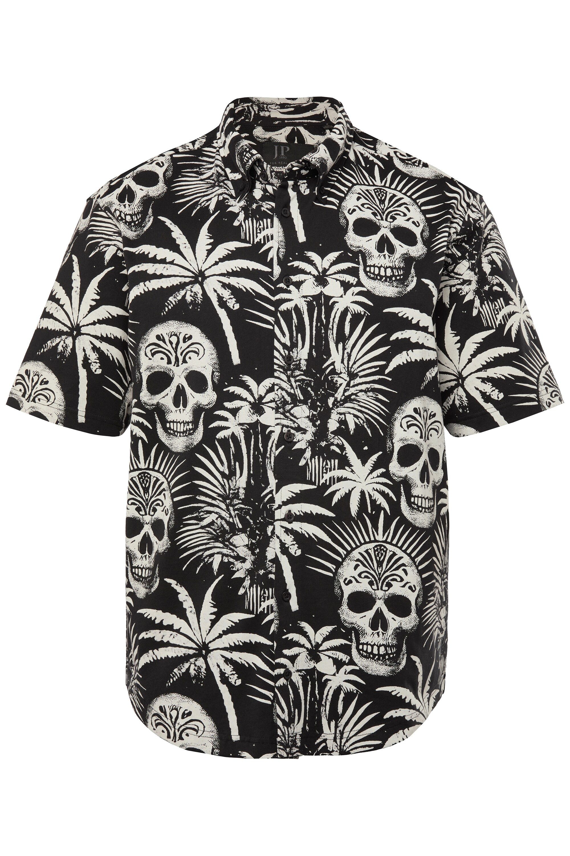 JP1880 Kurzarmhemd JP1880 Jersey-Hemd Halbarm Buttondown-Kragen günstig online kaufen