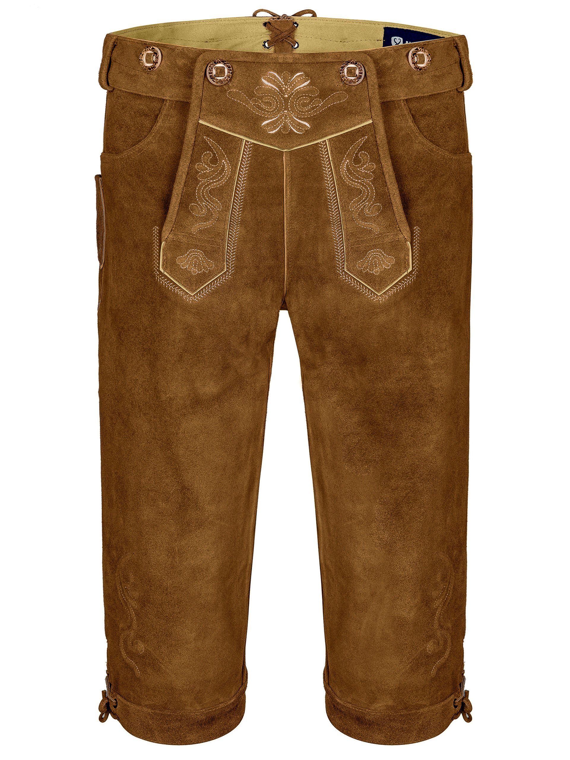 Almbock Trachtenlederhose Trachtenhose Herren Bavaria (2-tlg)