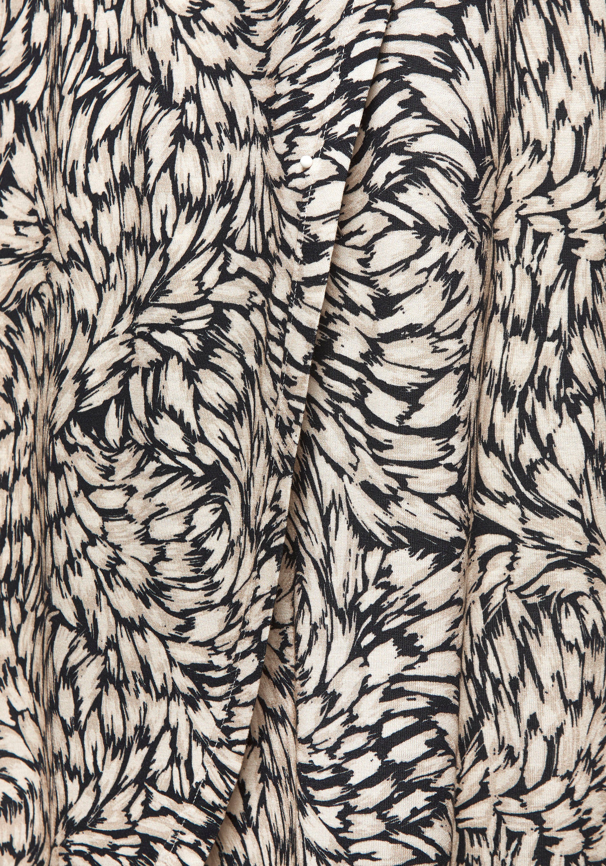 Buffalo Jerseyrock mit Alloverprint, sommerlicher Maxirock in Wickeloptik