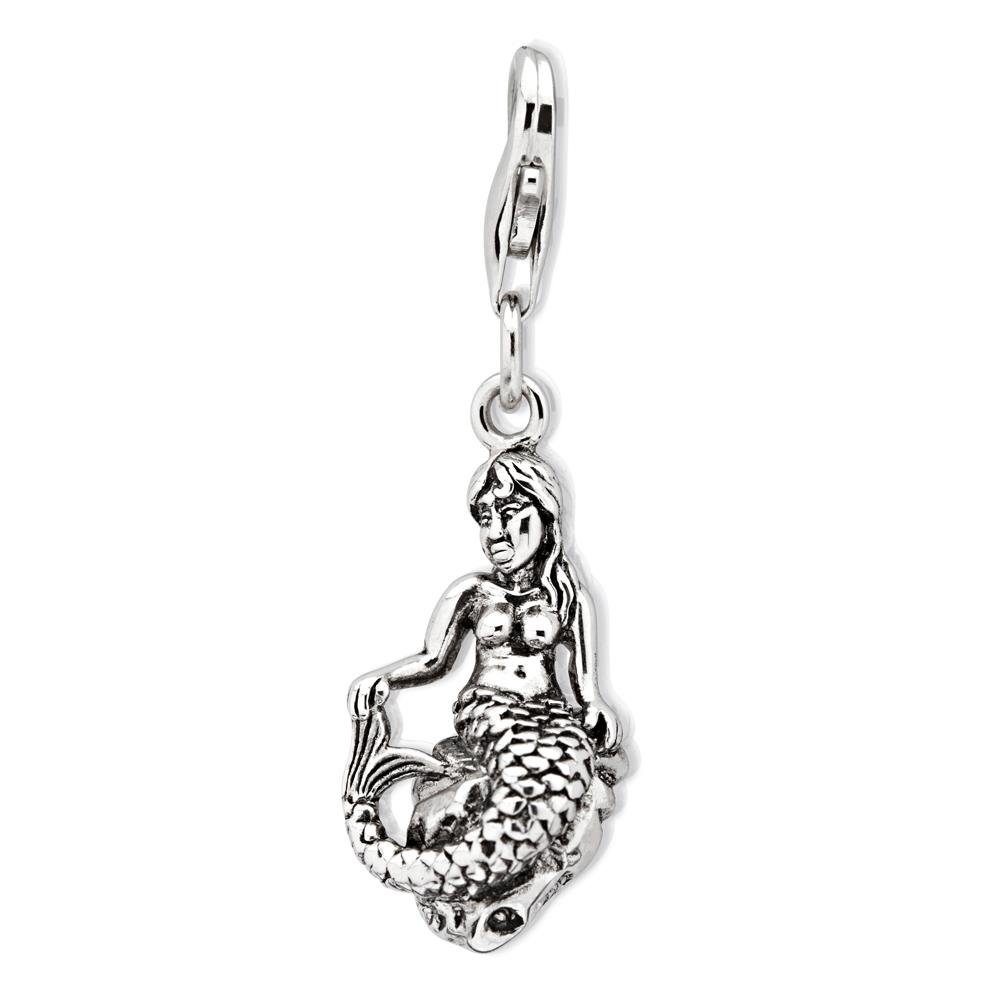 Unique Charm-Einhänger Unique Silber Charm Meerjungfrau Karabiner für Basisarmbänder CH0485