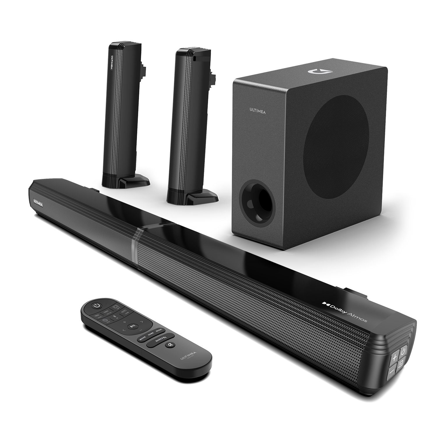 Ultimea Apollo S60 Abnehmbar 4,1-Kanal Soundbar (Dolby Atmos mit Subwoofer 2-in-1 Lautsprecher, 280W)