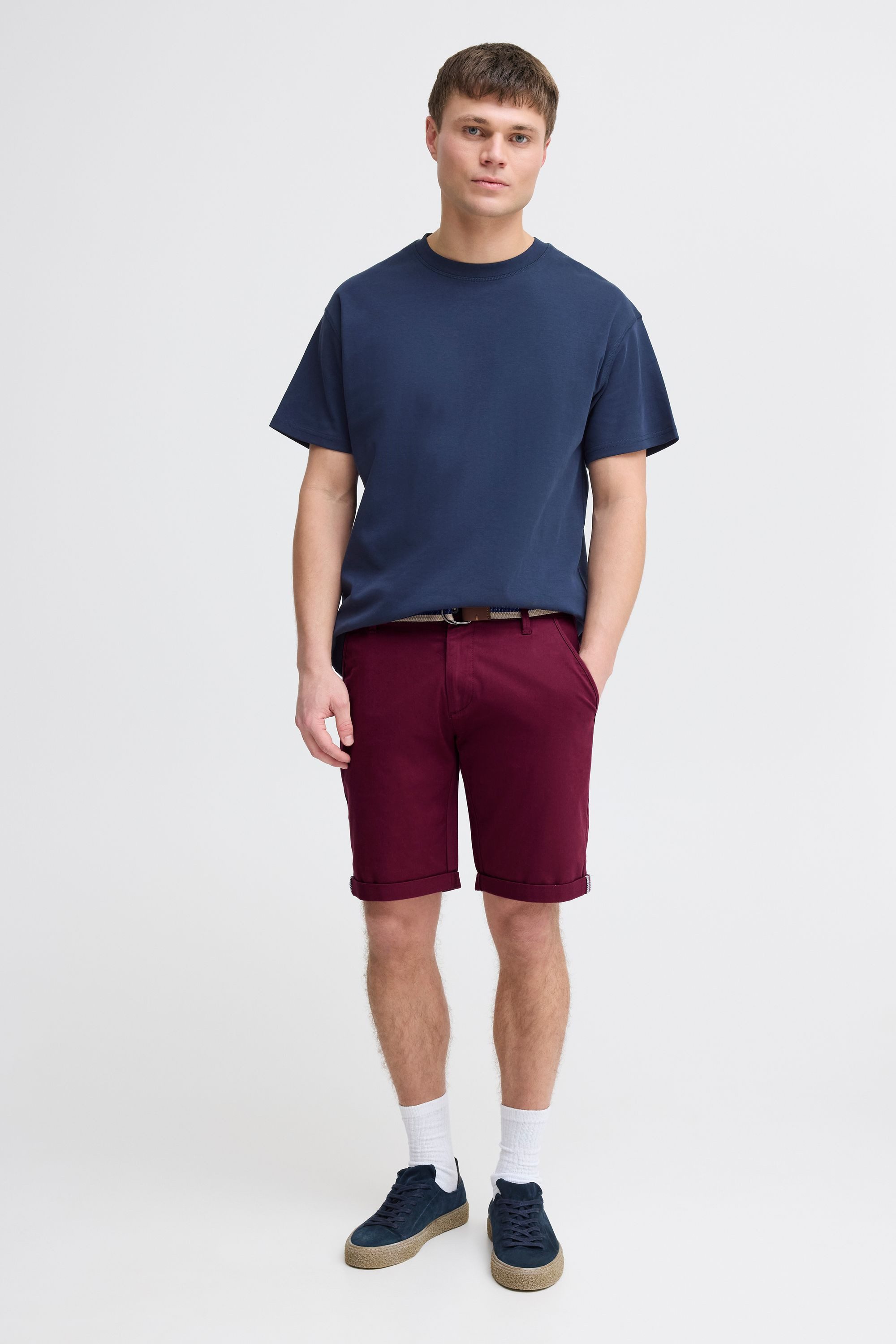 !Solid Chinoshorts SDMonty Kurze Hose mit Gürtel