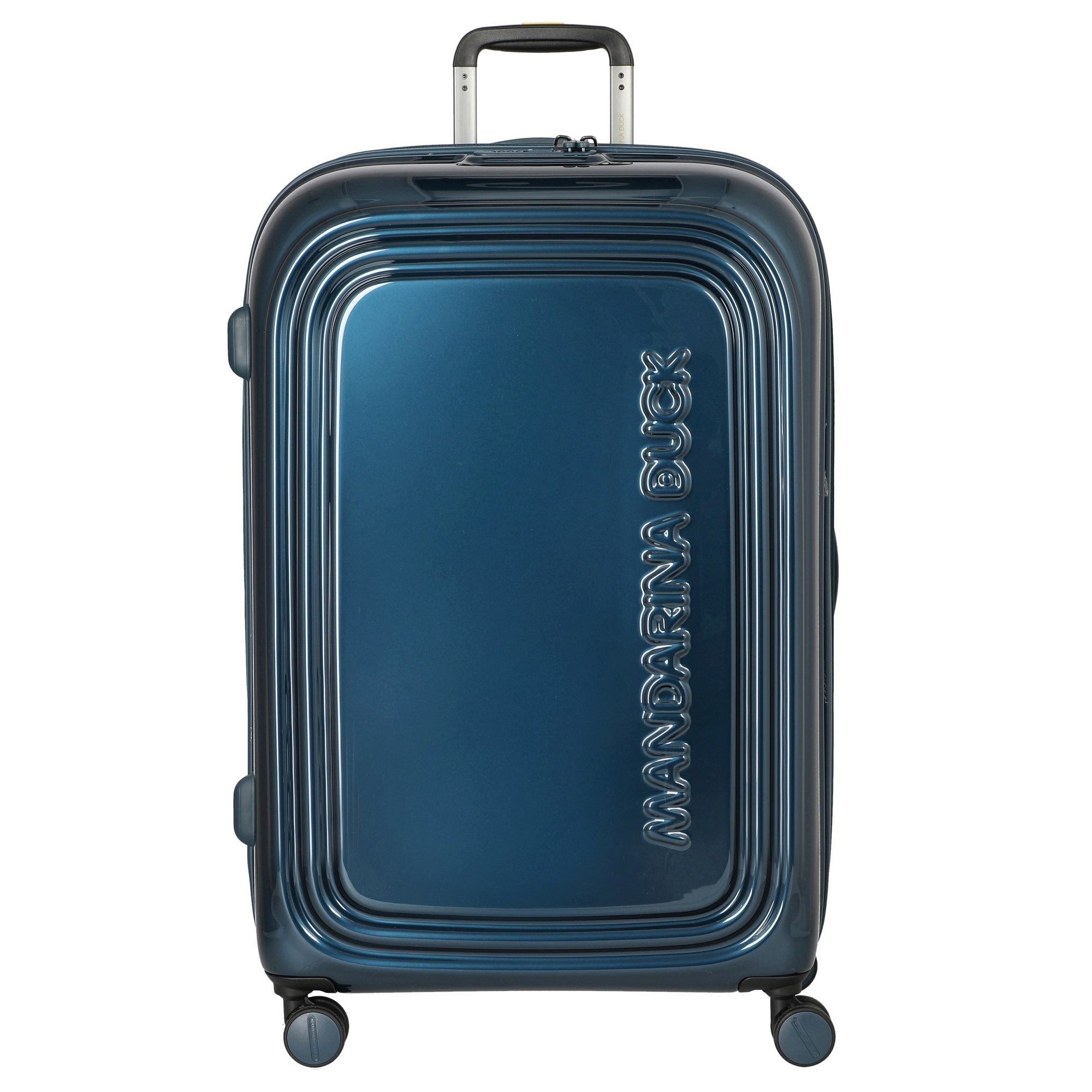 Mandarina Duck Koffer Logoduck + Metal - 4-Rollen-Trolley 75 cm L erw. (lunar), 4 Rollen Rollen