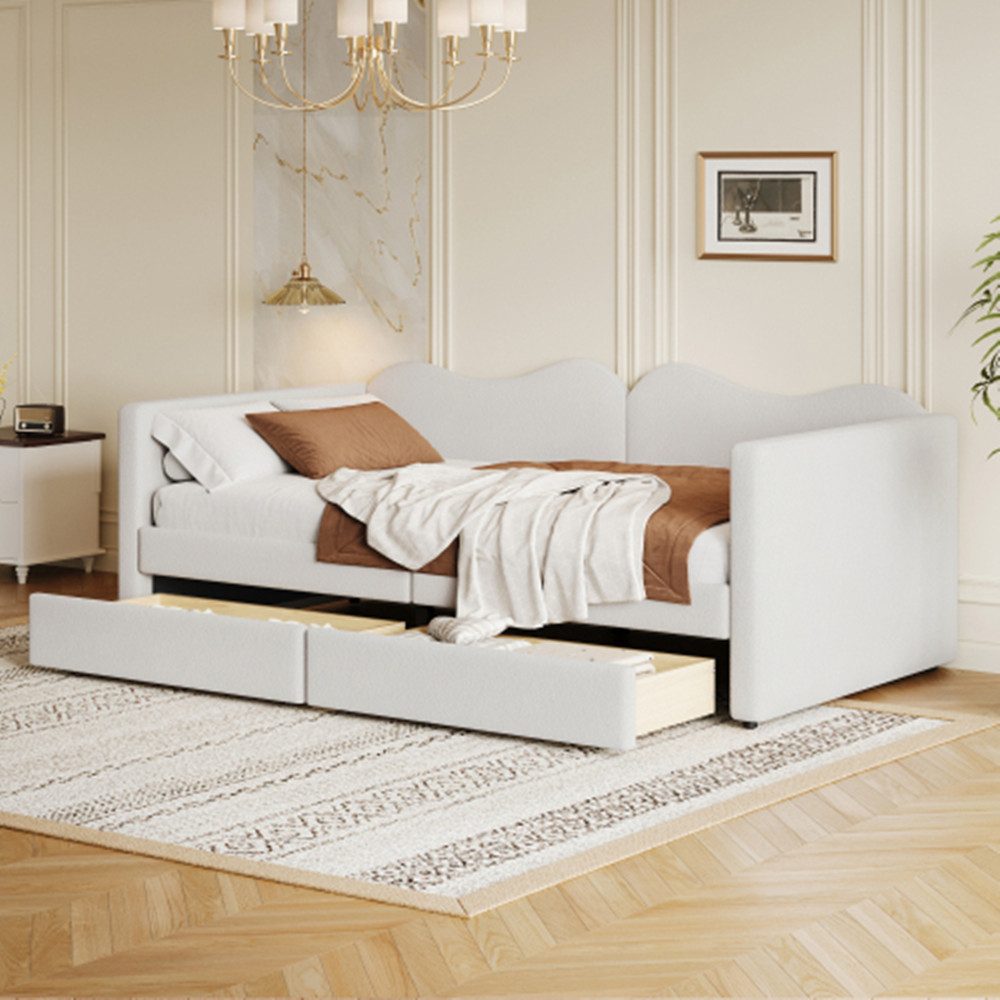 XDeer Polsterbett Sofabett,Kinderbett Polsterbett mit 2 günstig online kaufen