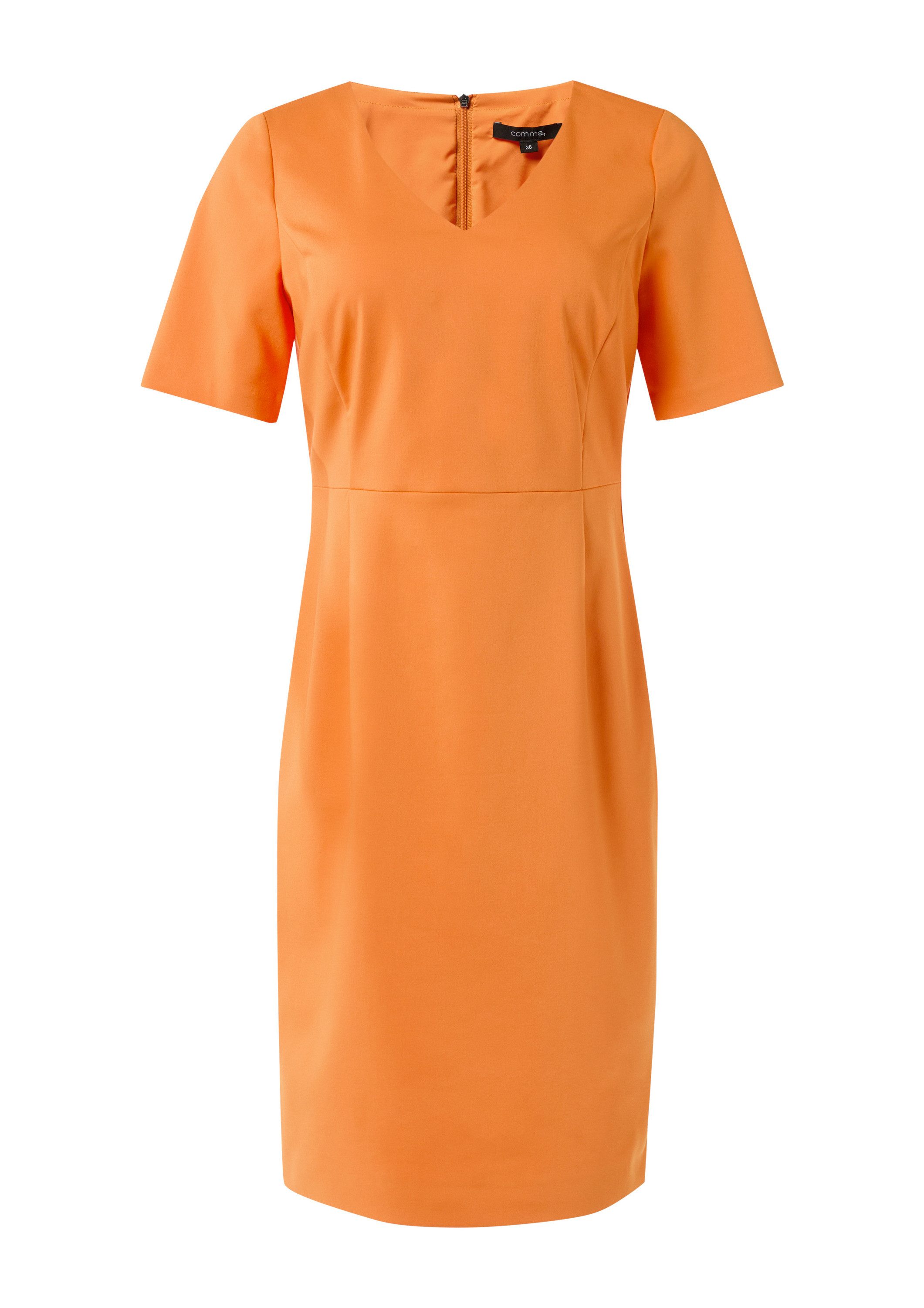 comma Minikleid Kleid Etuikleid aus Baumwollmix