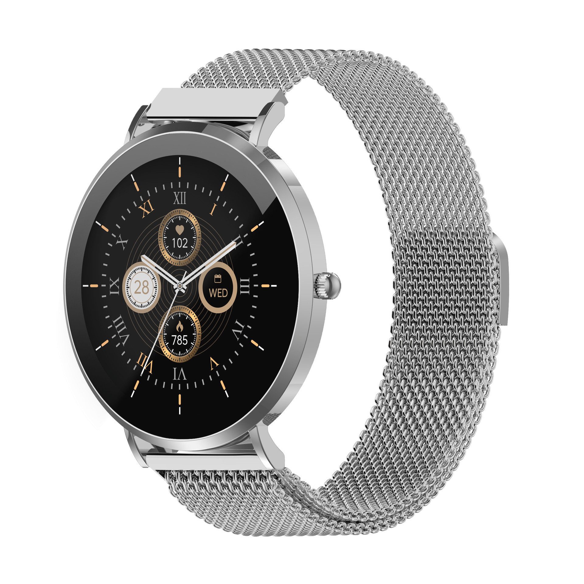 Denver Design-Smartwatch SWC-394S Smartwatch (3,3 cm/1,3 Zoll, Proprietär (herstellerspezifisch)