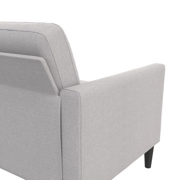 loft24 Sofa Winston, 3-Sitzer Couch, Massivholz Beine, Länge 188 cm