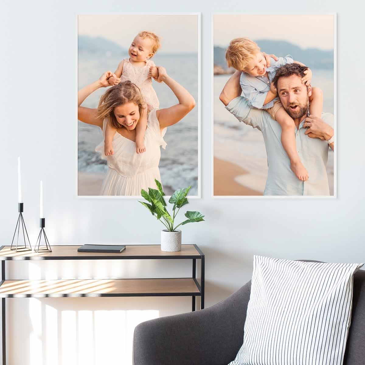 PHOTOLINI Bilderrahmen 2er Set Massivholz-Rahmen Modern günstig online kaufen