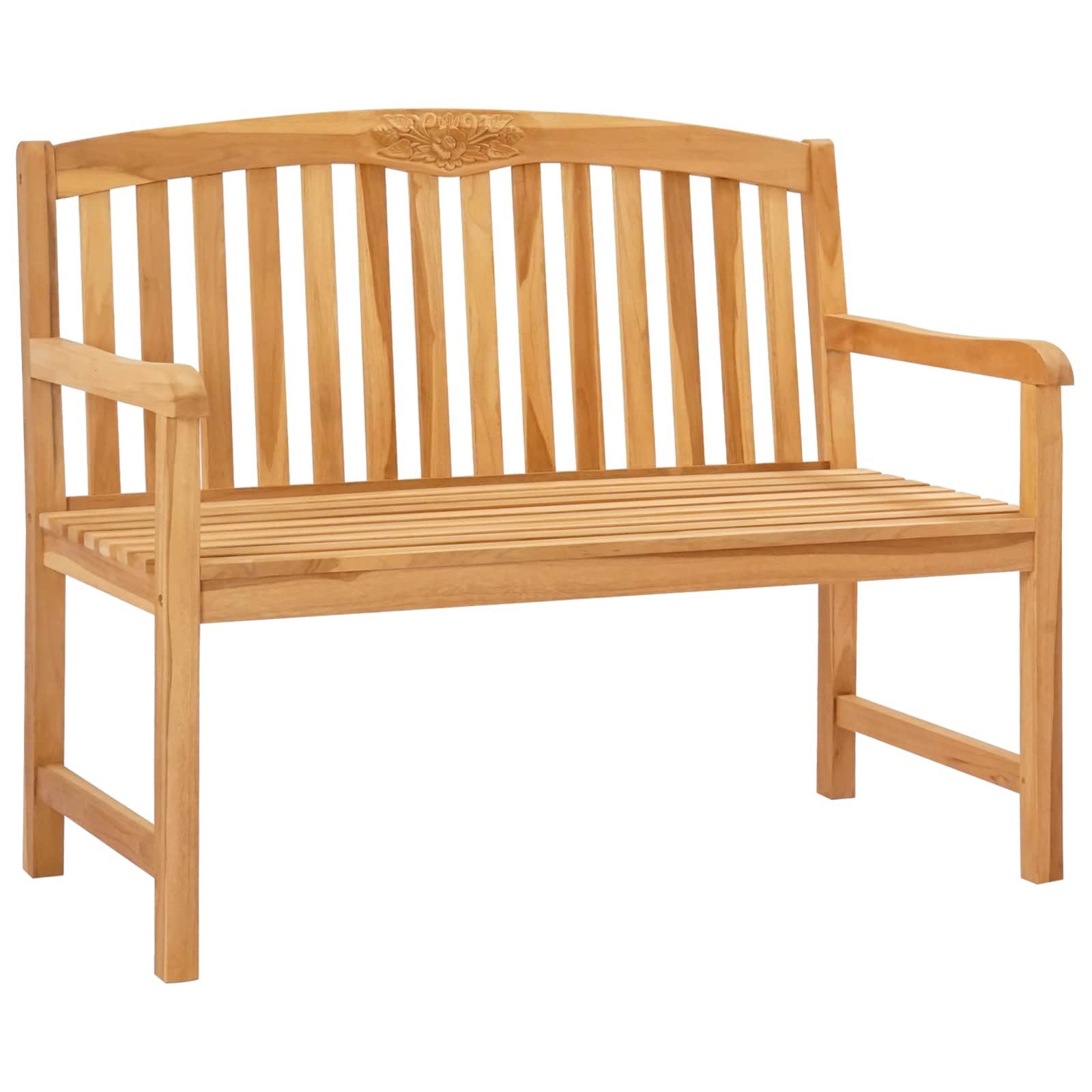 Gartenbank Handgefertigte Rosenbank 114 x 60,5 x 95 cm Massivholz