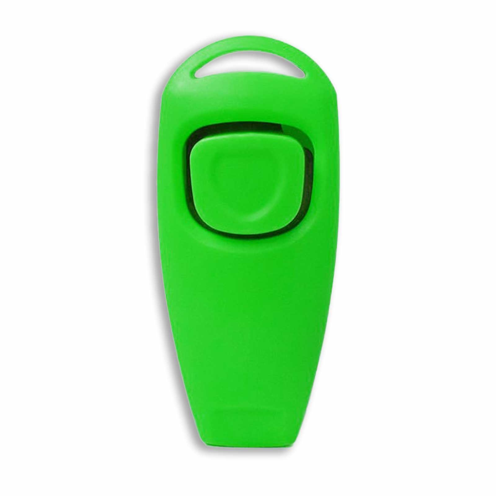 Monkimau Tier-Clicker Hundepfeife mit Klicker in grün