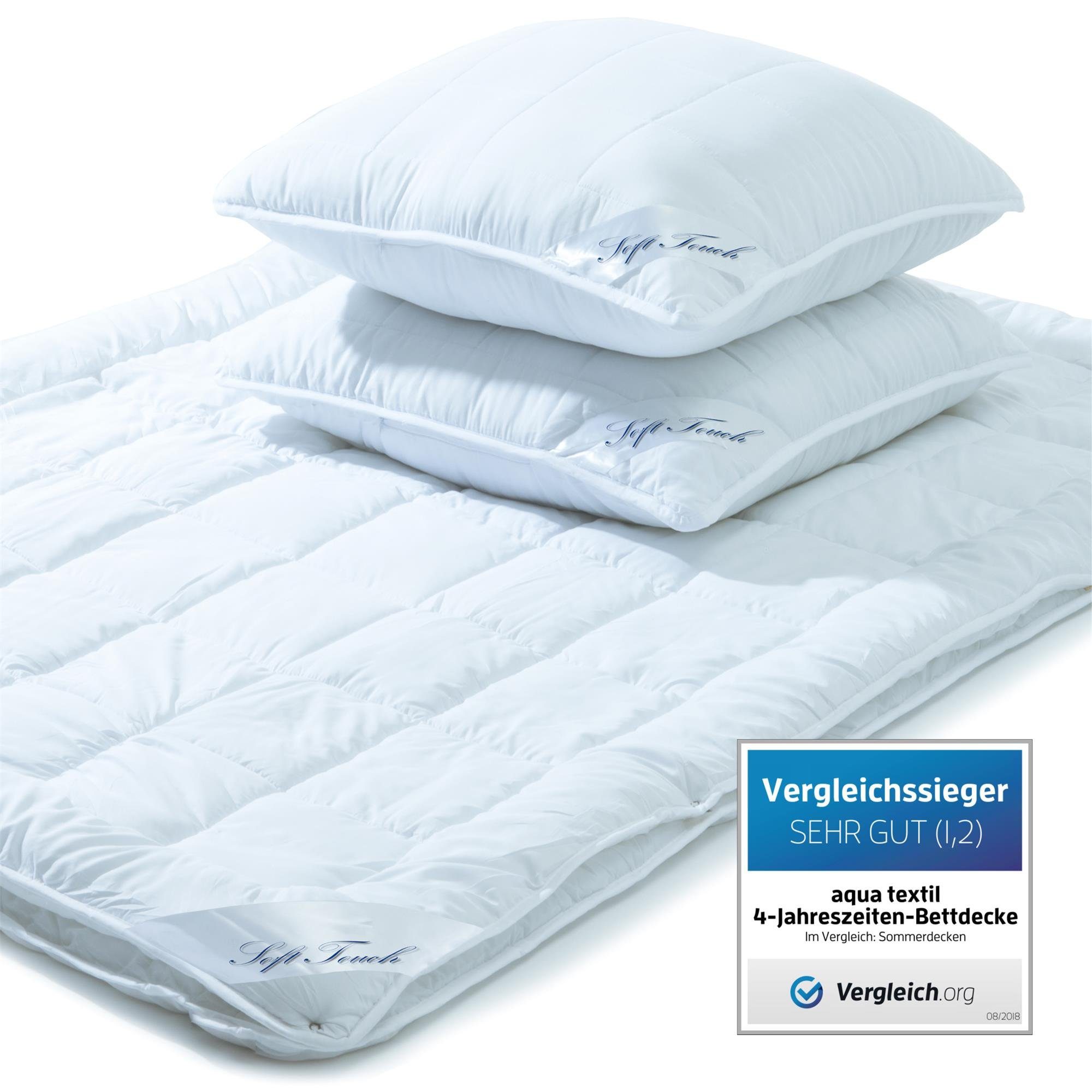 aqua-textil Bettdecke, Kopfkissen + Topper Soft günstig online kaufen