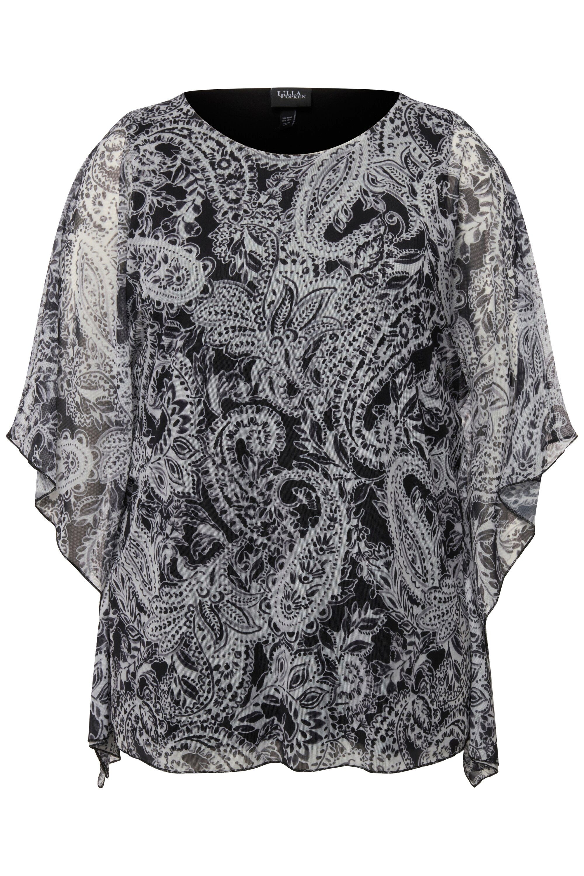 Ulla Popken Longbluse Bluse doppellagig Oversized günstig online kaufen
