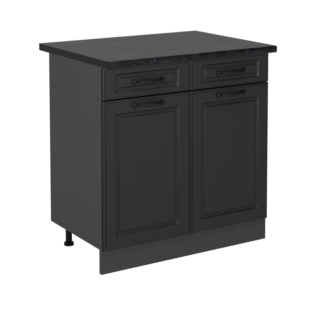 Vicco Unterschrank R-Line, Anthrazit Landhaus/Anthrazit, 80 cm ohne Arbeits günstig online kaufen