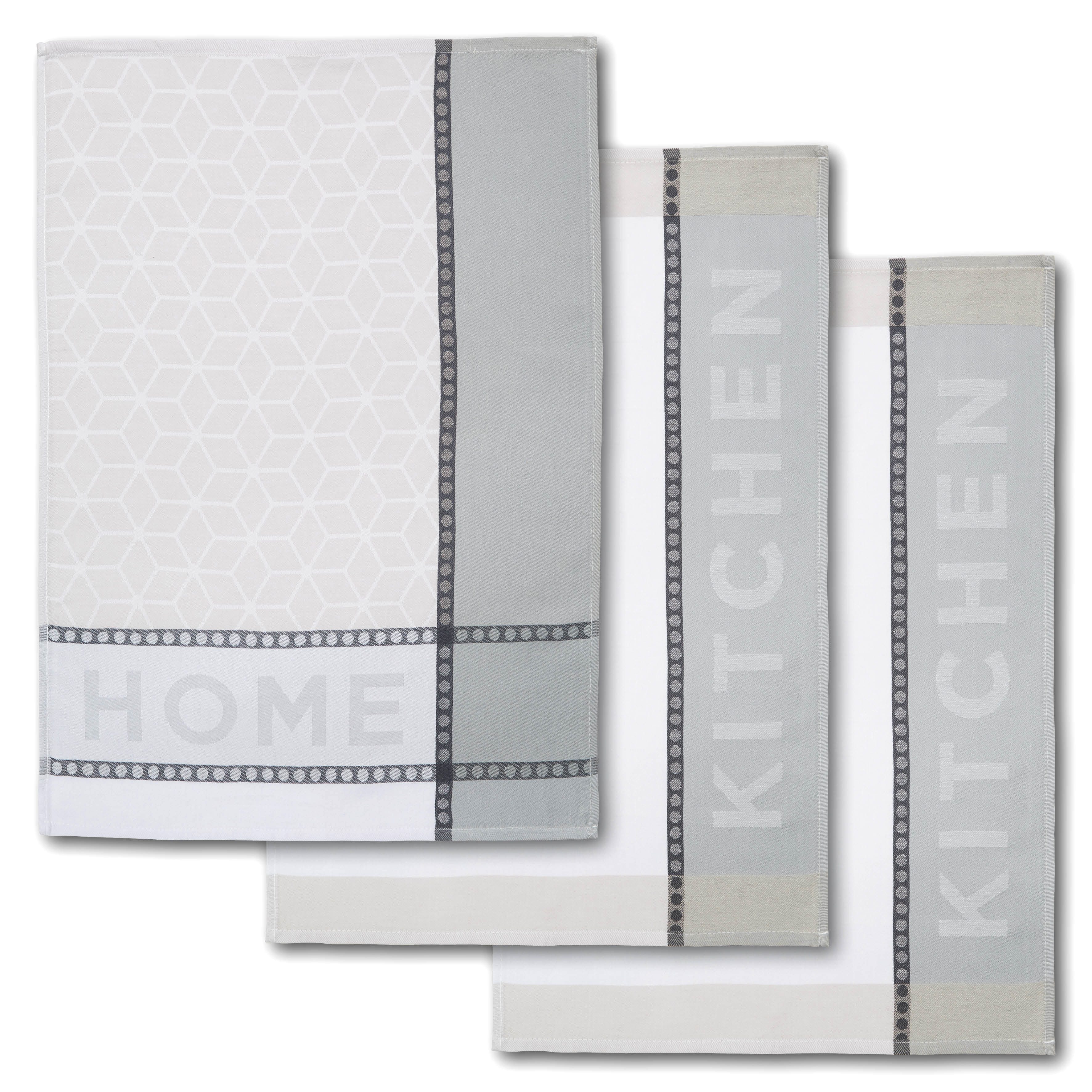 Dyckhoff Geschirrtuch HOME & KITCHEN, Maße je Tuch ca. 50x70 cm, aus 100% B günstig online kaufen