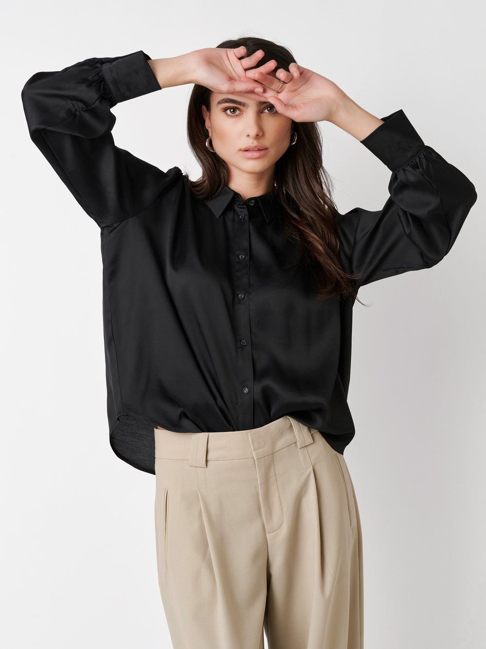 DESOTO Klassische Bluse Lena mit Volumenärmel günstig online kaufen