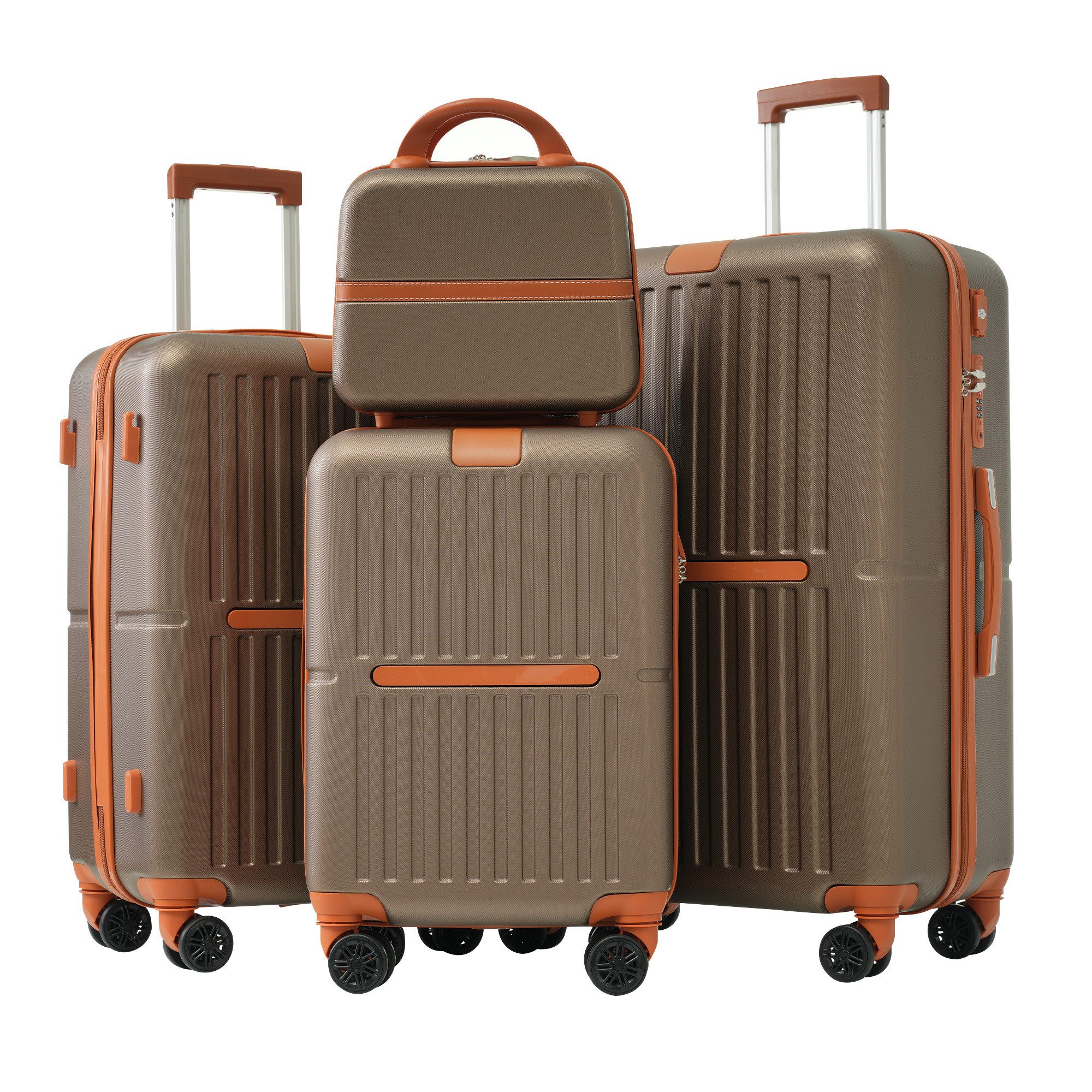 OKWISH Trolleyset Hartschalenkoffer-Set, Hartschalen-Trolley, 4 Rollen, günstig online kaufen
