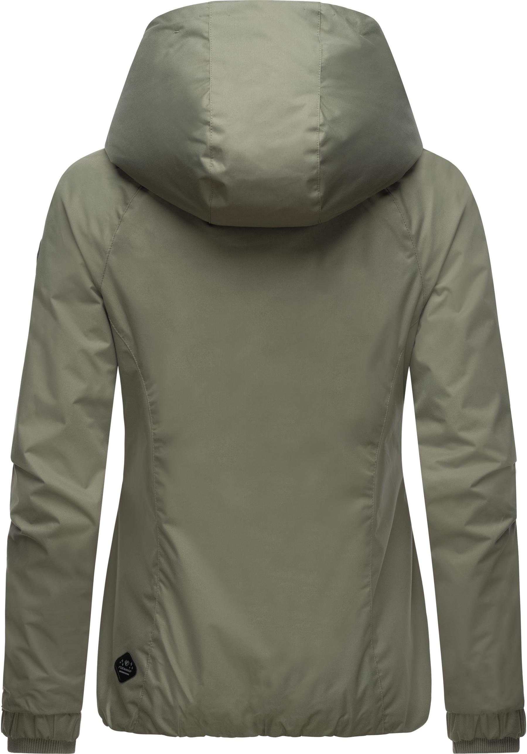 Ragwear Outdoorjacke Dizzie Wasserdichte Übergangsjacke mit großer Kapuze