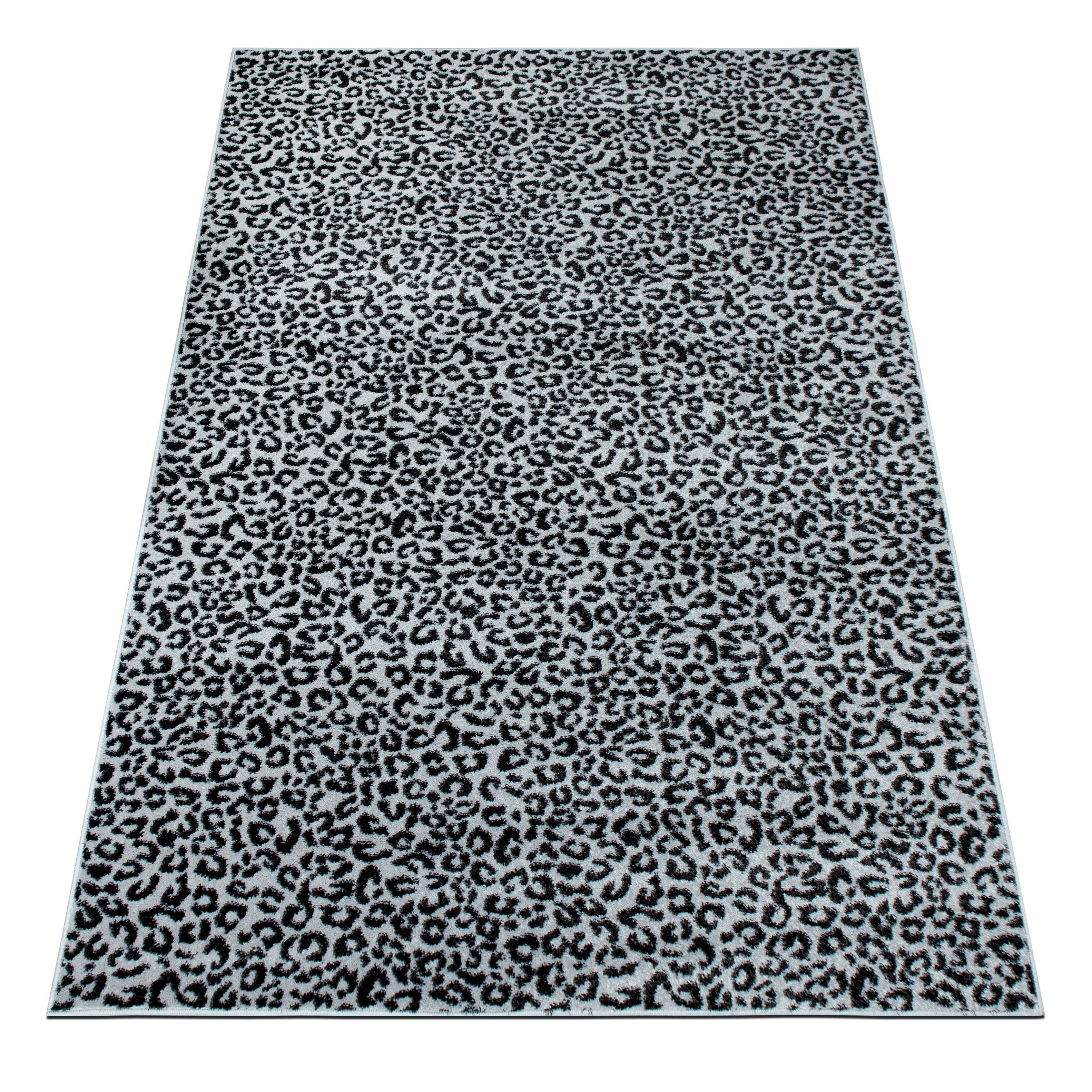 OTTO home Teppich Fynna, Leoparden-Muster, Animal Print, modern, rechteckig, Höhe: 9 mm, Leo, besonders weicher Flor, Wohnzimmer, Schlafzimmer, Esszimmer