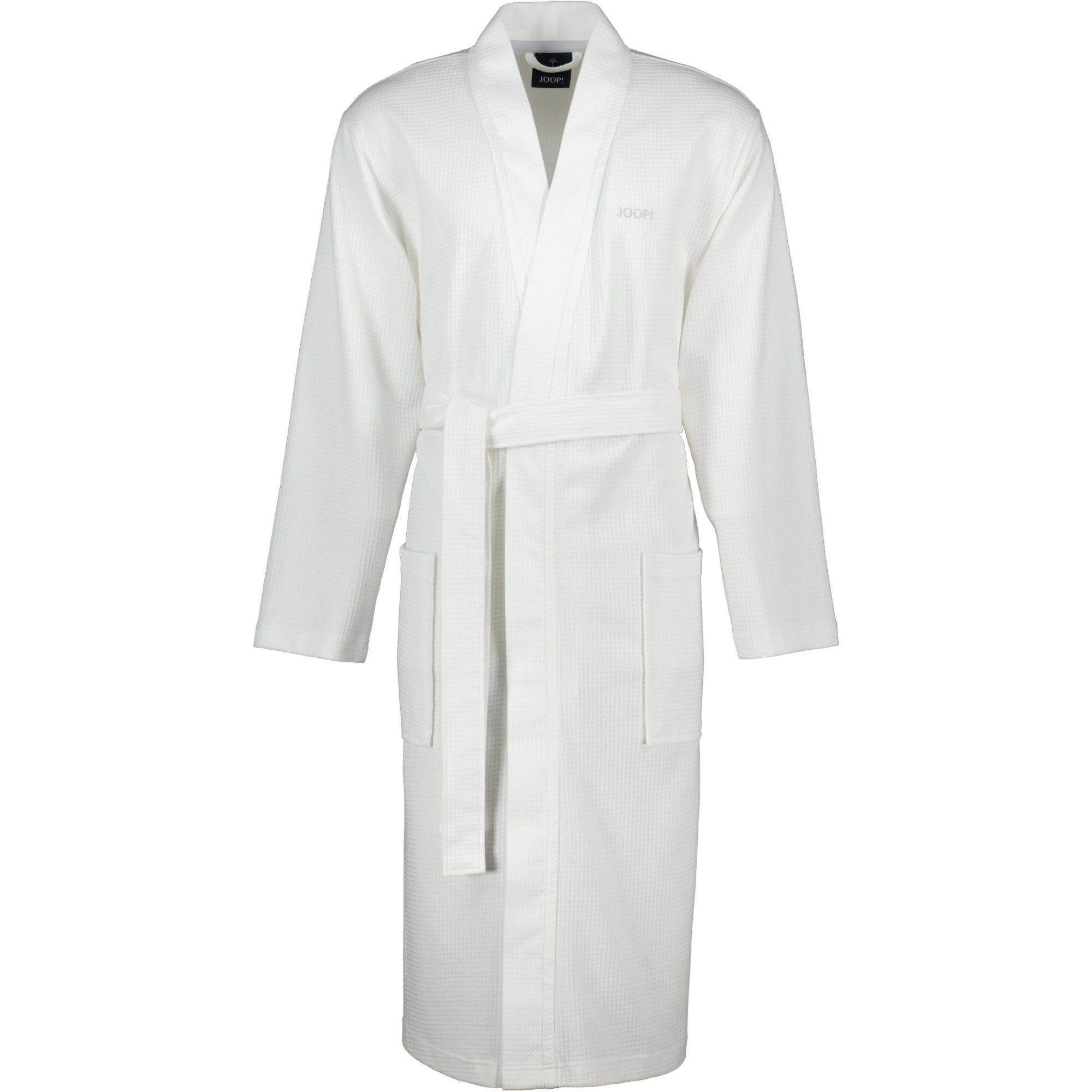 Joop! Herrenbademantel Pique 1656 Kimono Pique, Kimono, 100% Baumwolle Weiß (600)