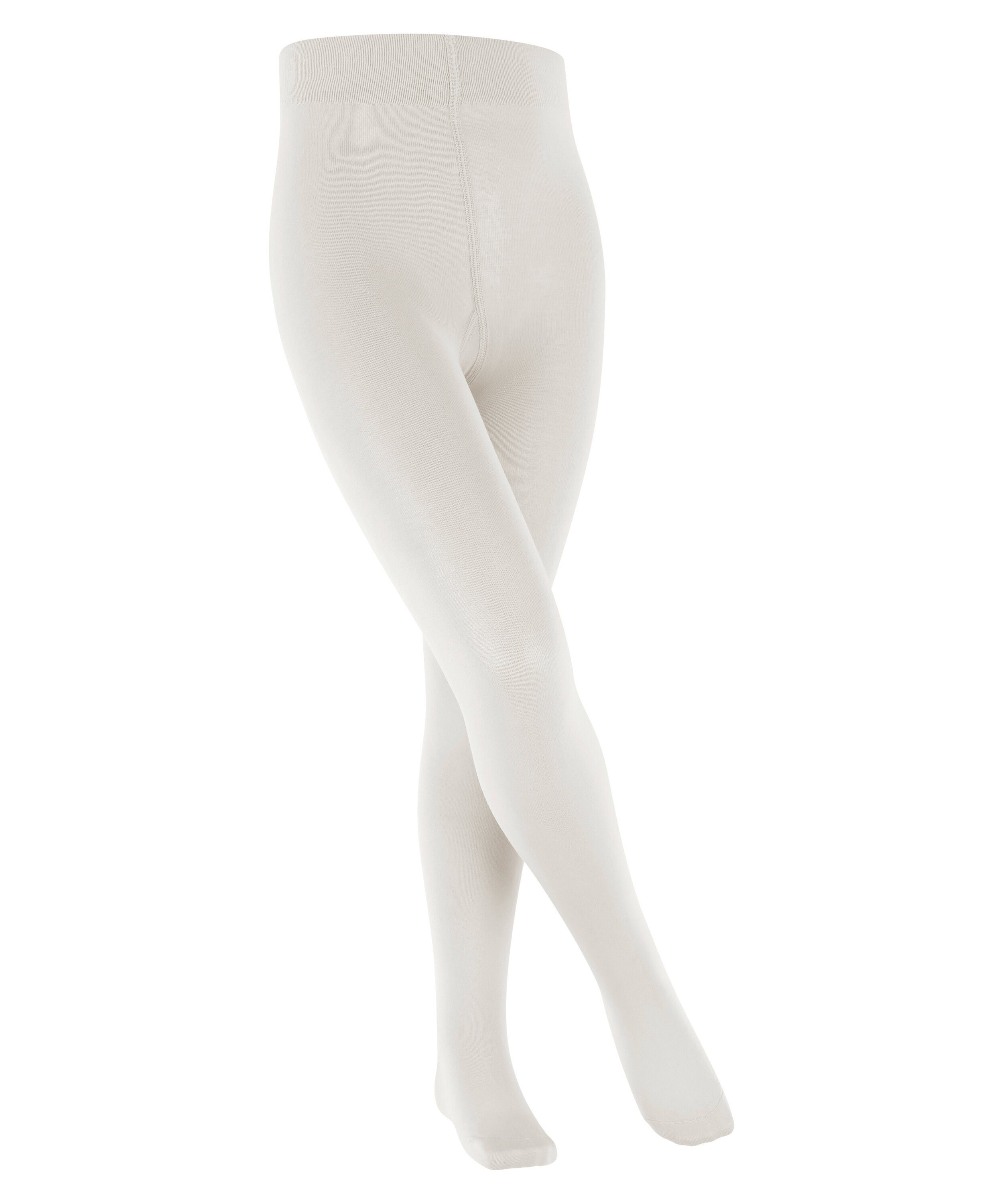 Cotton St) (1 FALKE aus Baumwolle hautfreundlicher Strickstrumpfhose off-white Touch (2040)