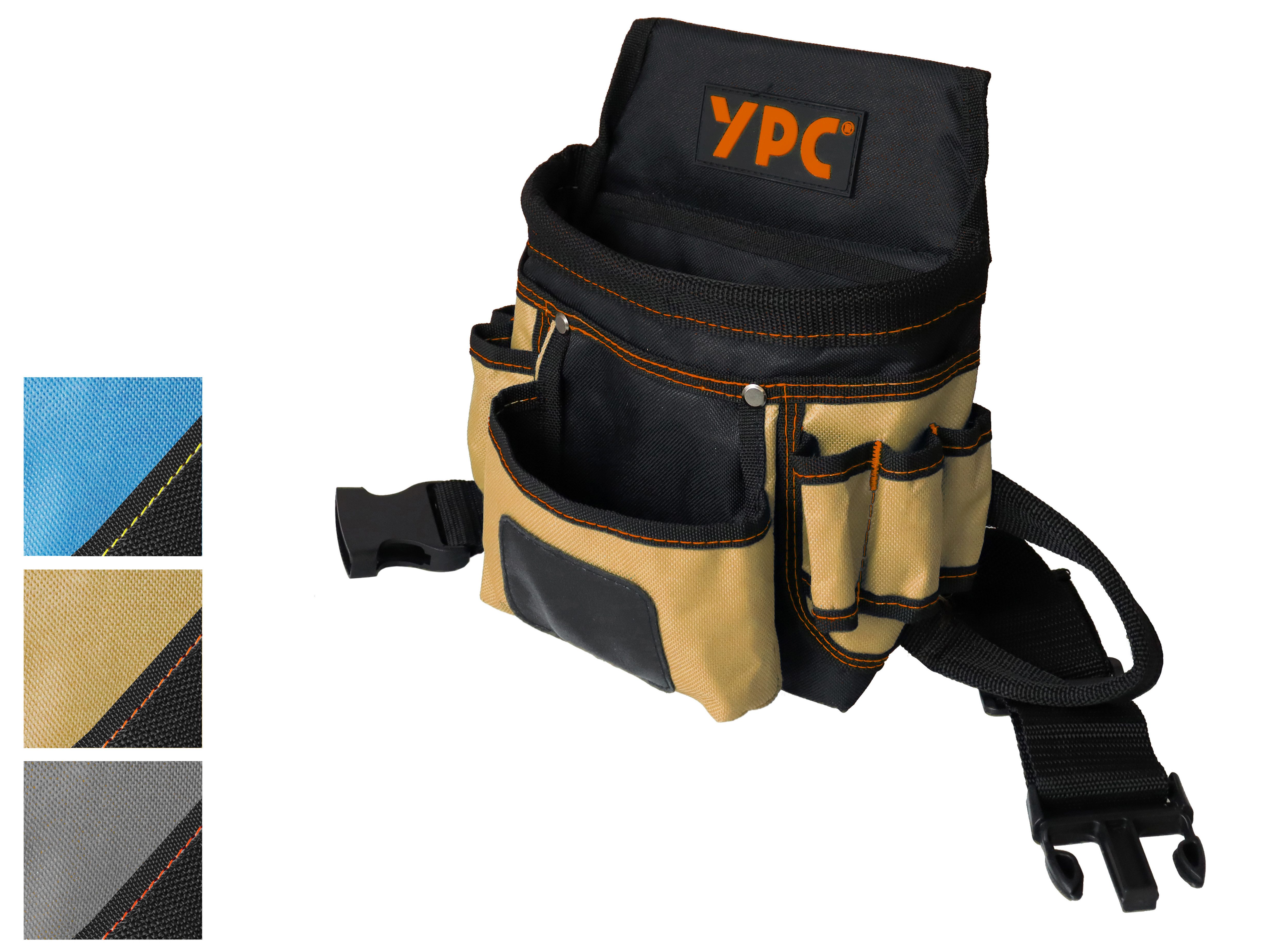 YPC Werkzeugtasche "Presto" Gürteltasche XL, 27x21x13cm, 5 kg Tragkraft, stabil, modern, praktisch, Verstärkte Nähte & Nieten