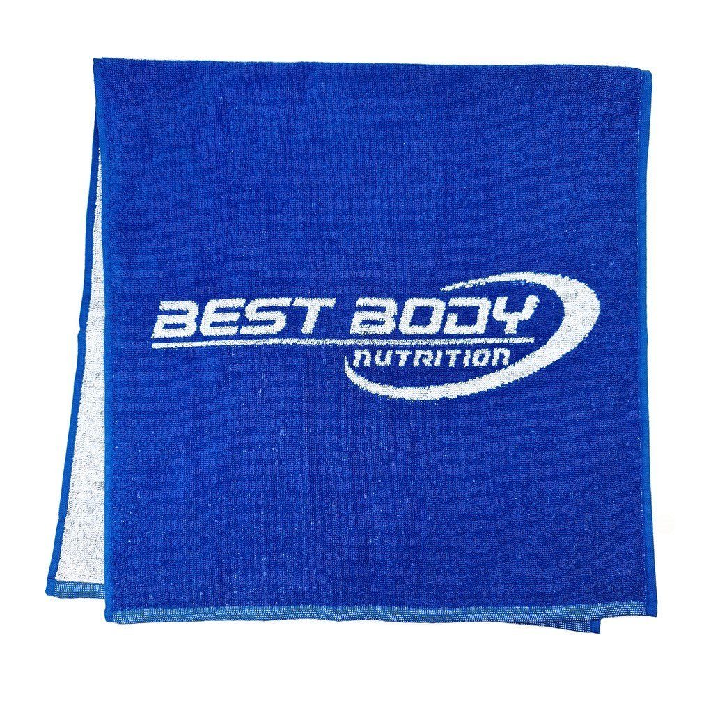 Best Body 100 - - x Baumwolle Best % Body 100 Nutrition 50 Nutrition Handtuch blau Stück, Design Sporthandtuch Fitness 