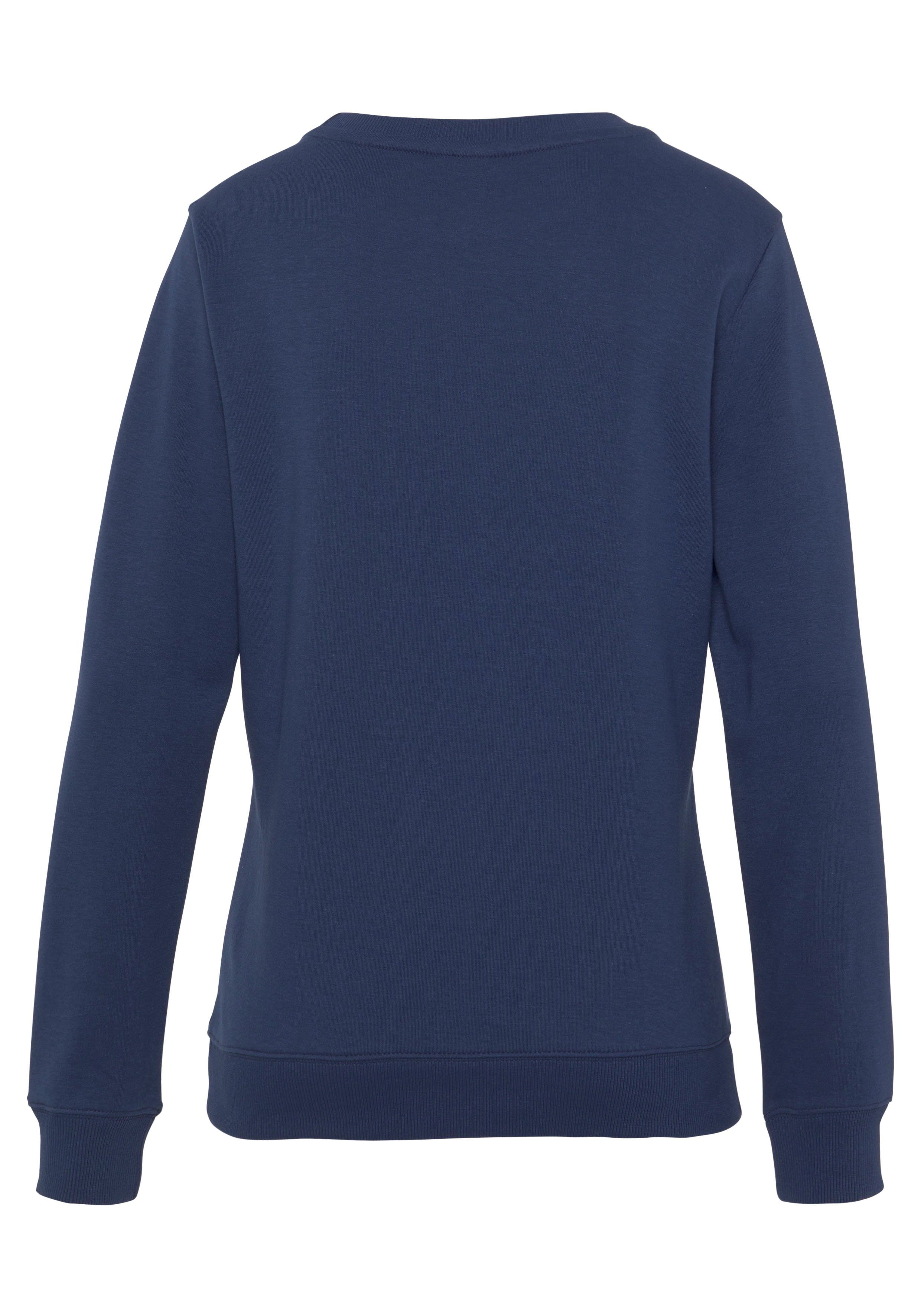 Bench. Loungewear Sweatshirt mit Logodruck und Stickerei, Loungewear