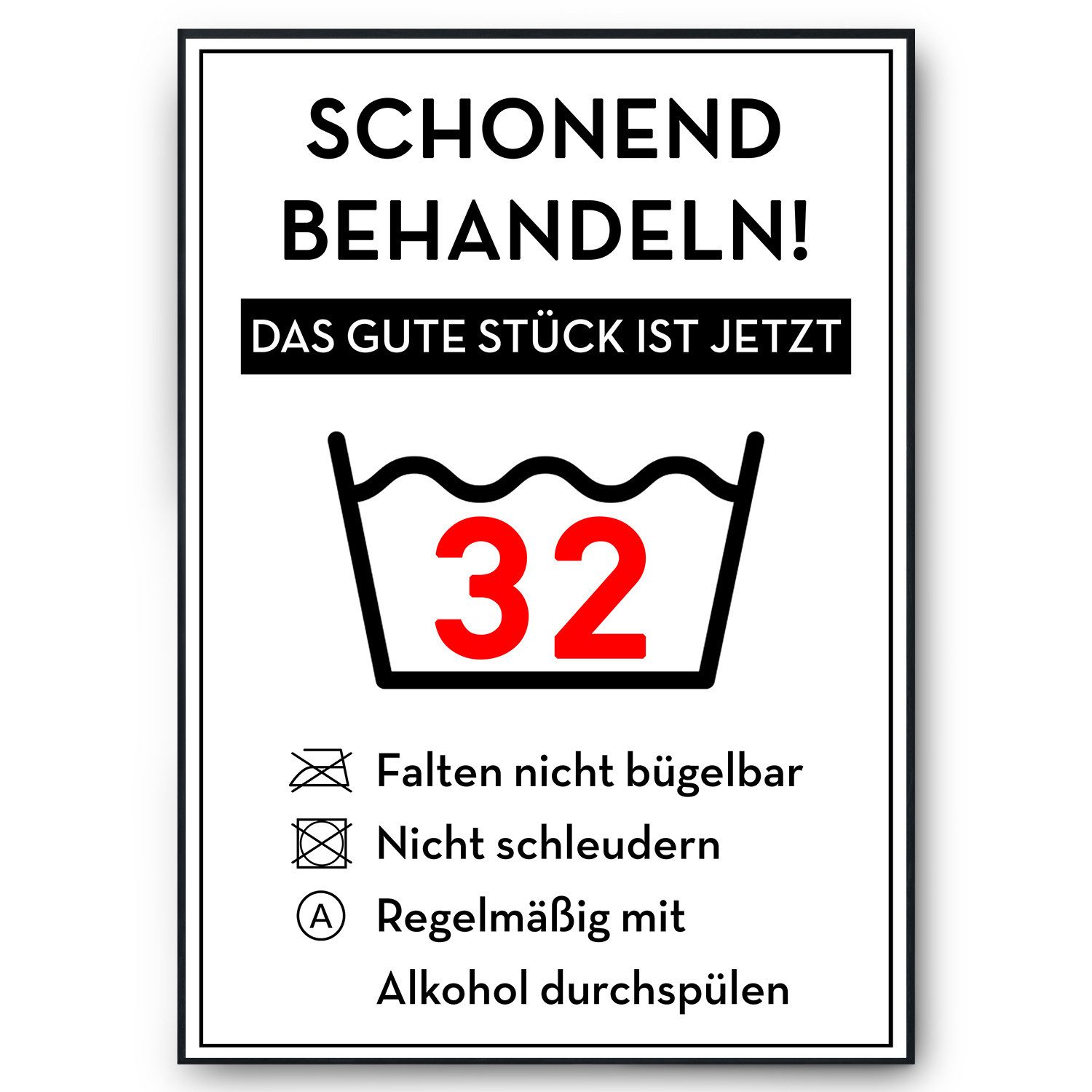 Tigerlino Poster Geburtstag Geschenk Urkunde Lustig günstig online kaufen