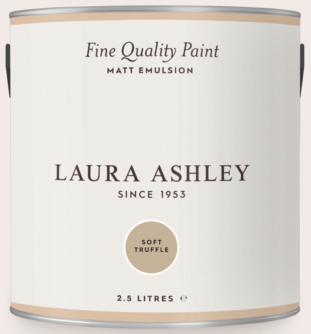 LAURA ASHLEY Wandfarbe Fine Quality Paint MATT EMULSION natural shades, matt, 2,5 L Soft Truffle