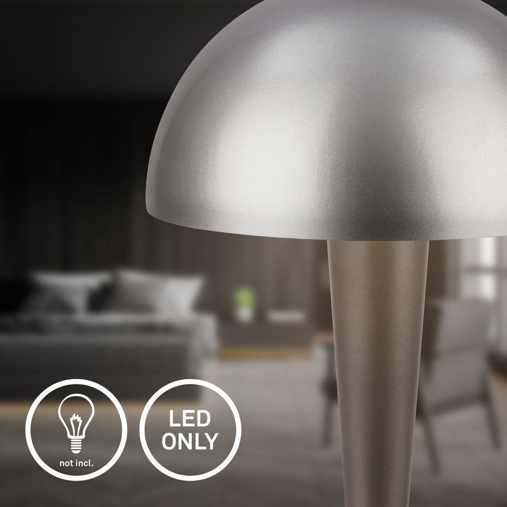Briloner Leuchten Tischleuchte Tischlampe Kabelschalter E14, ohne Leuchtmittel, Abhängig vom Leuchtmittel - Warmweiß / Neutralweiß / Kaltweiß, 15x22,5 cm, Schlafzimmer, Wohnzimmer, Büro