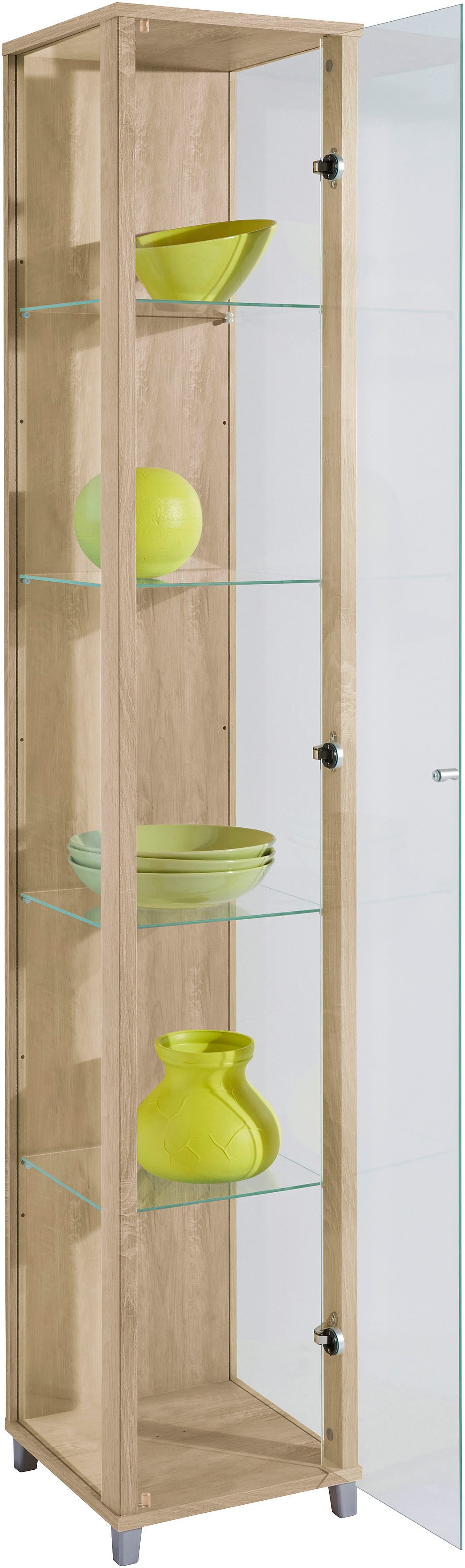 fif möbel Vitrine OPTIMA Höhe ca. 172 cm Standvitrine/Glasvitrine 1x Glastü günstig online kaufen