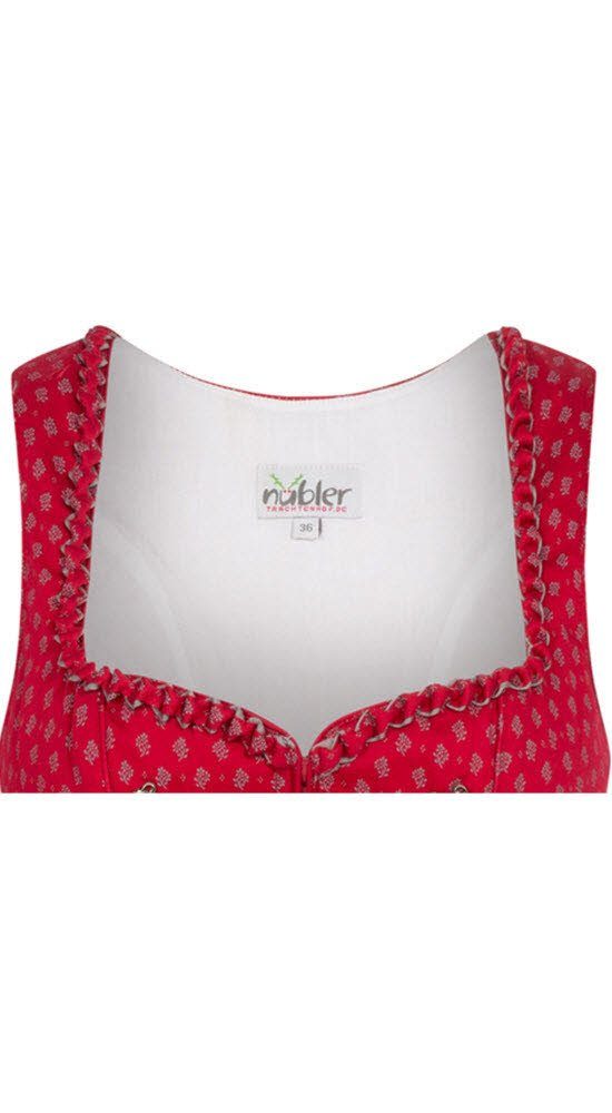 Nübler Dirndl Dirndl Lang Thea in Rot von Nübler - Rocklänge 90 cm