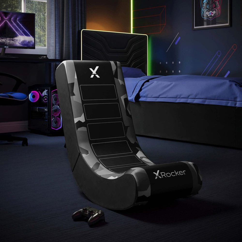 X Rocker Kindersessel Video Rocker Gaming Bodensessel - Camo Edition, für Kinder