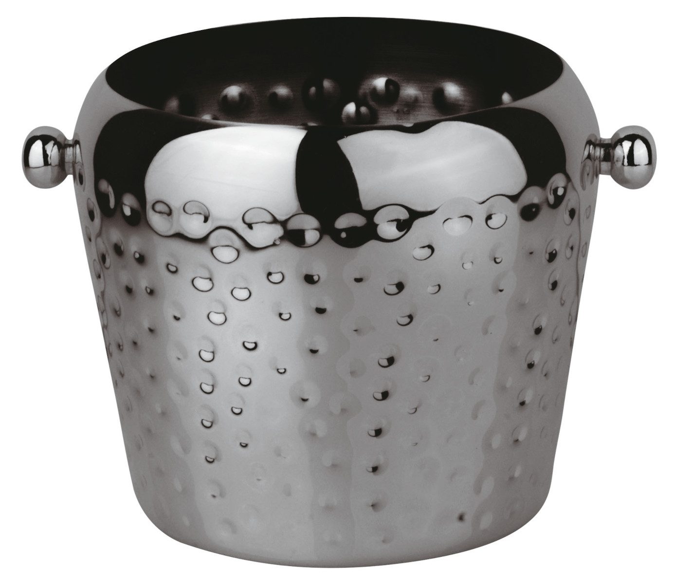 Paderno Eiswürfelbehälter Bar Utensils Eisbehälter schwarz 2 l, Edelstahl rostfrei