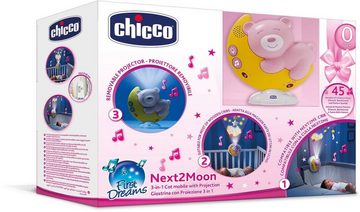 Chicco Nachtlicht Next2Moon, Pink, Deckenprojektion, Melodien, Timerfunktion, mit Licht und Sound
