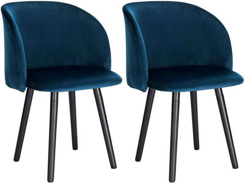 Esszimmerstühle online Blaue kaufen Samt | OTTO