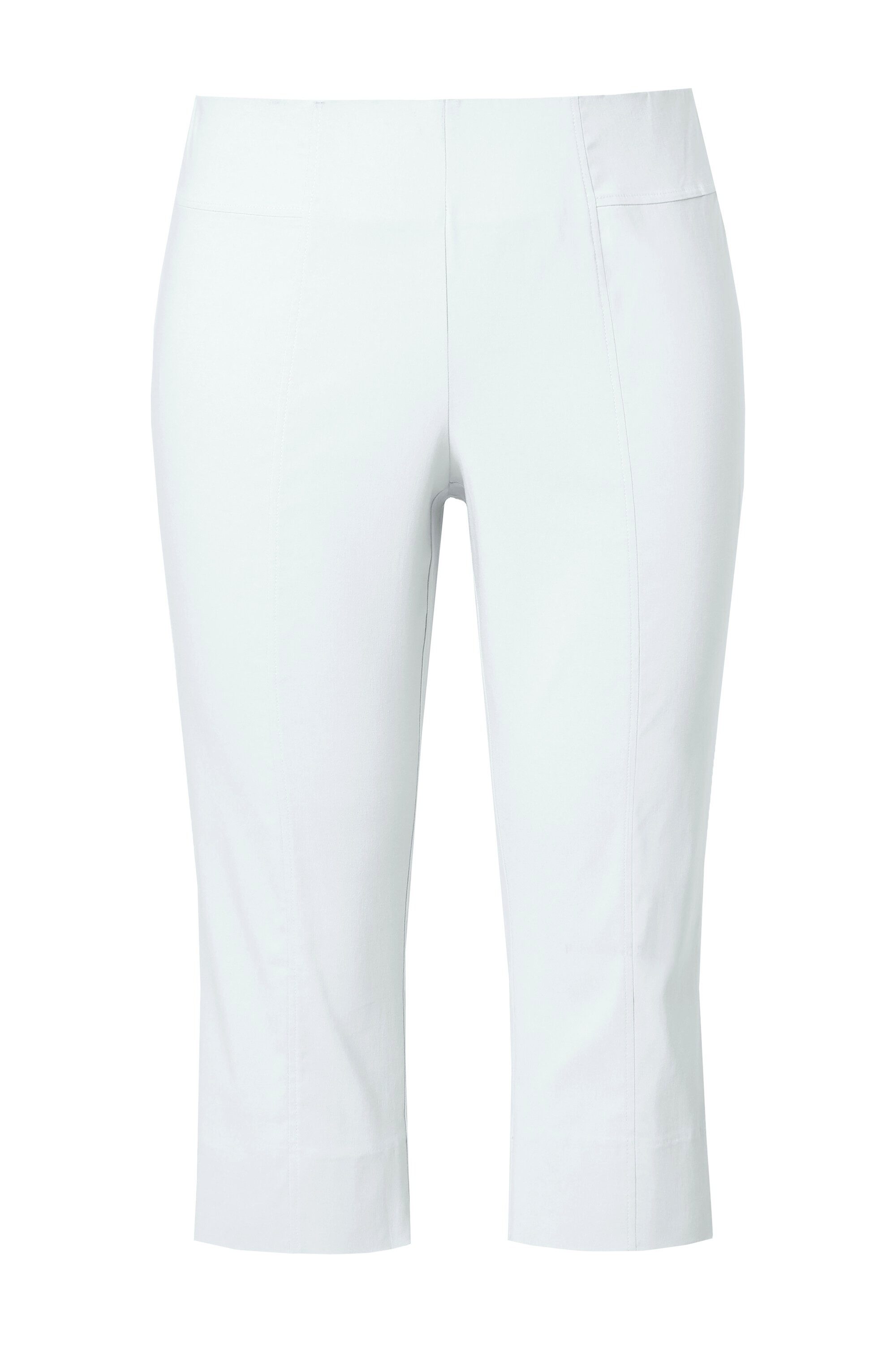 Ulla Popken Funktionshose Bengalin-Capri hochelastisch knitterarm Gummibund günstig online kaufen