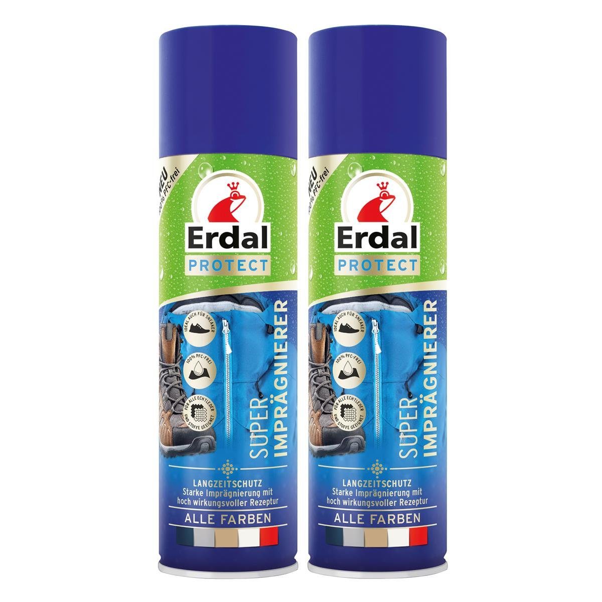 Erdal Erdal Protect Super Imprägnierer 300 - Für alle Farben (2er Pack) Schuhreiniger