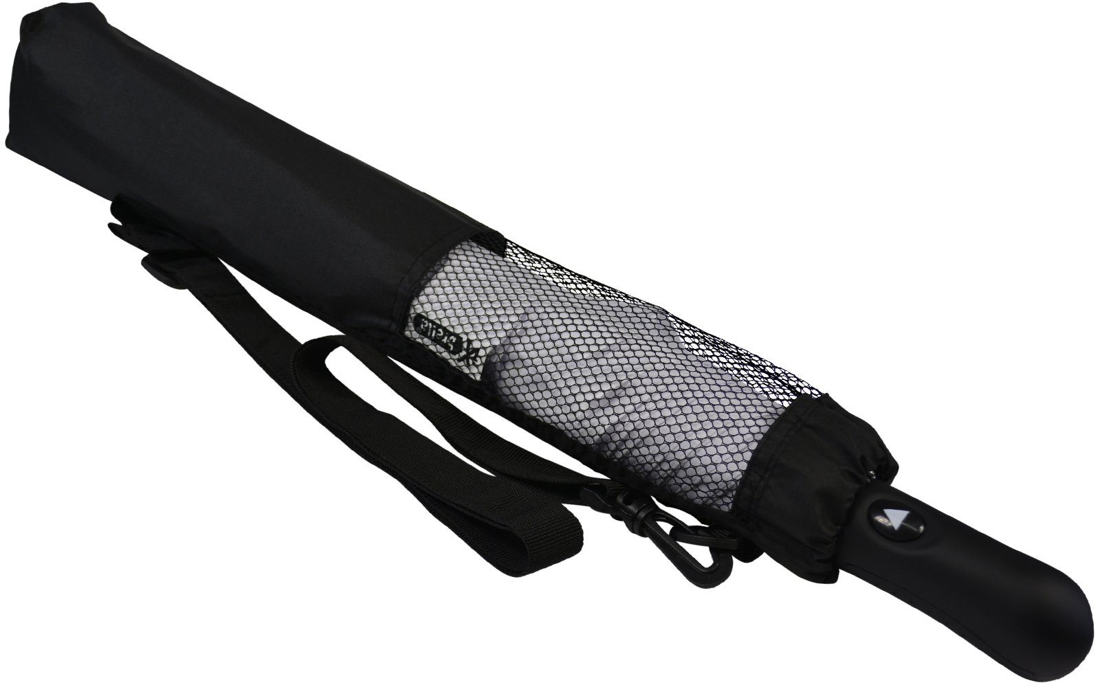 iX-brella Taschenregenschirm Trekking Golf-Taschenschirm XXL mit Umhängetasche, mit riesigem 124cm Dach-Durchmesser