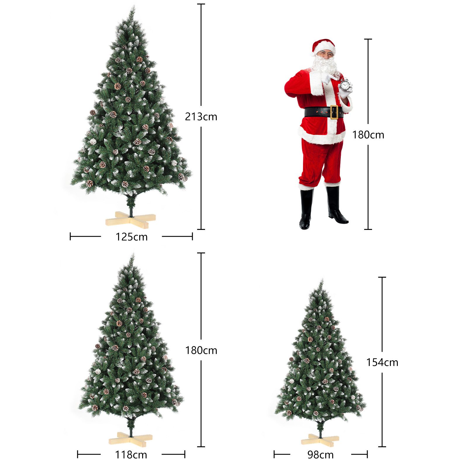 LETGOSPT Künstlicher Weihnachtsbaum Künstlicher Weihnachtsbaum für Zuhause, günstig online kaufen