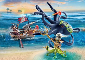 Playmobil® Konstruktions-Spielset Kampf gegen den Riesenoktopus (71419), Pirates, (44 St), Made in Europe