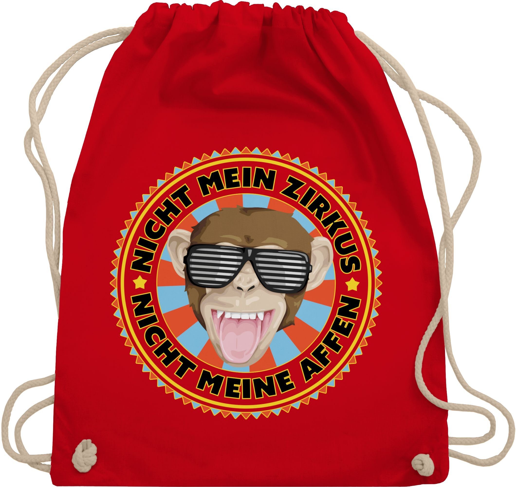 Shirtracer Turnbeutel »Nicht mein Zirkus nicht meine Affen Sprüche