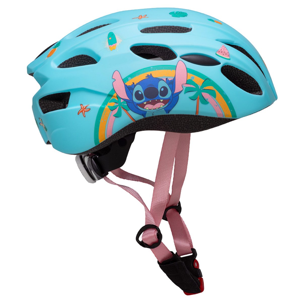 Stitch Kinderhelm Medium Fahrradhelm Skaterhelm Verstellbar In Mold Belüftungsöffnungen (Packung)