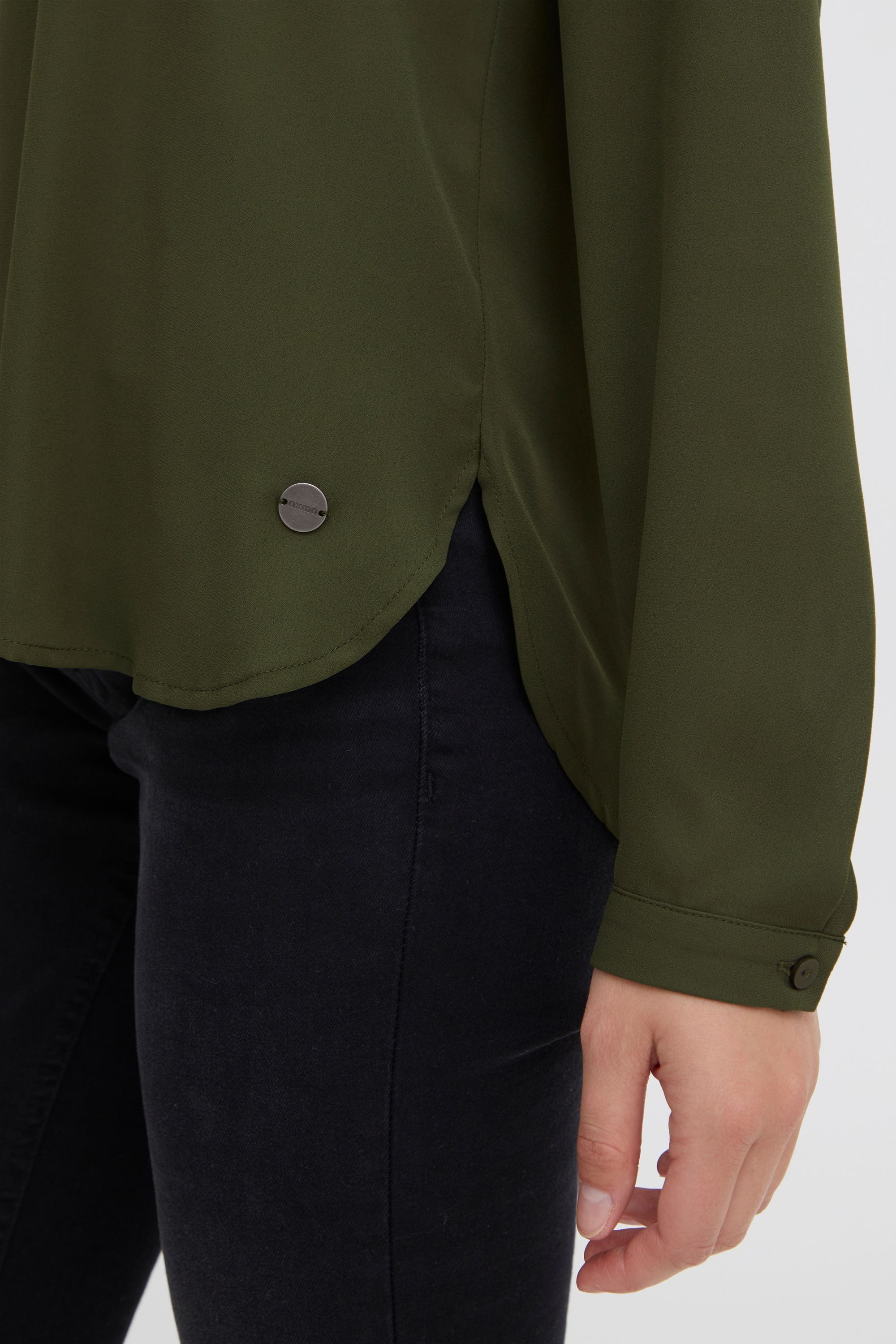 OXMO Langarmbluse OXHally Modische Bluse
